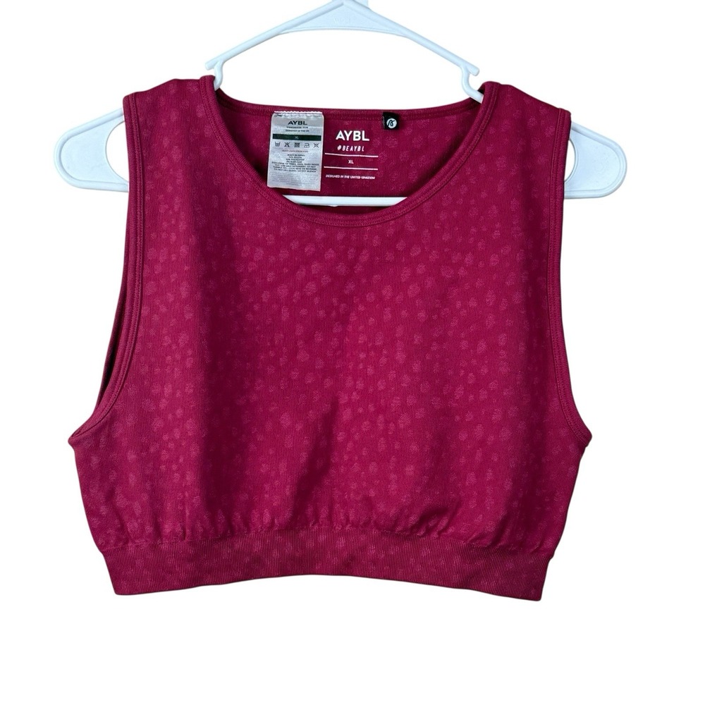 AYBL-  Evolve Speckle Seamless Crop‎ Vest - XL EUC